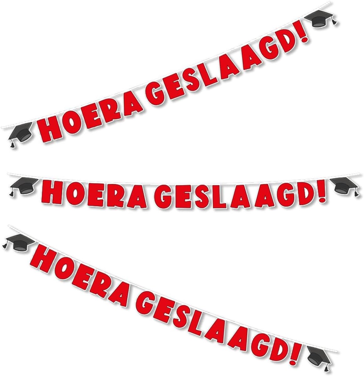 Garland 3m - Luxe Afstudeerfeest Decoratie - Direct Hangbaar - Creëer een Feestelijke Sfeer - SnelShoppen