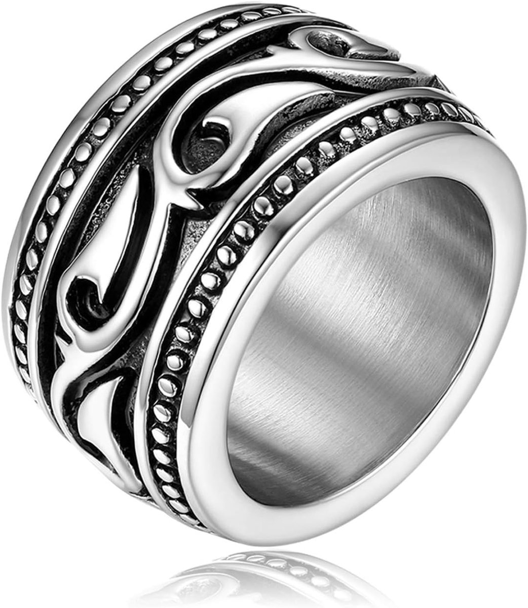 Ring heren roestvrij staal vintage biker mannen Celtic Ierland roestvrij stalen ring herenring bandring punk rock
