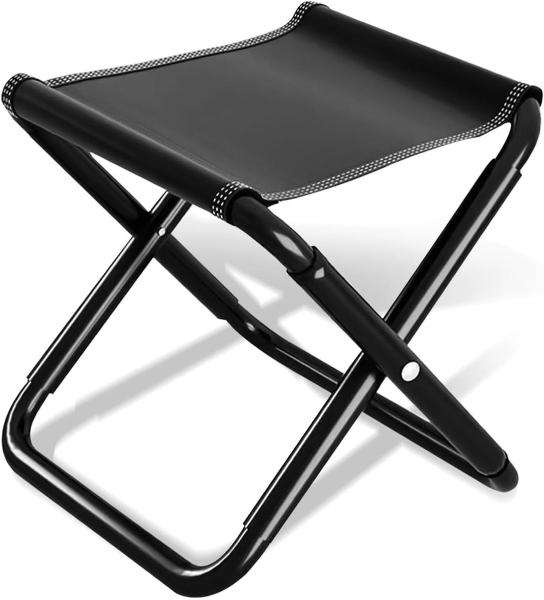 Inklapbaar, 200 kg, draagbare klapkruk, opvouwbaar, met opbergtas, 30 cm, campingkruk voor vissen, reizen, wandelen, grillen