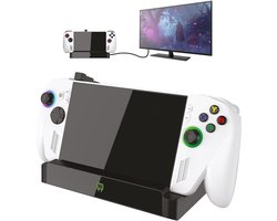 Multimedia Dock voor ASUS ROG Xbox Ally en Ally X | 4K HDMI 2.1 Dock met Ventilatoren, 100W USB-C Opladen, Ethernet en USB | Compatibel met Steam Deck, Legion Go, MSI Claw