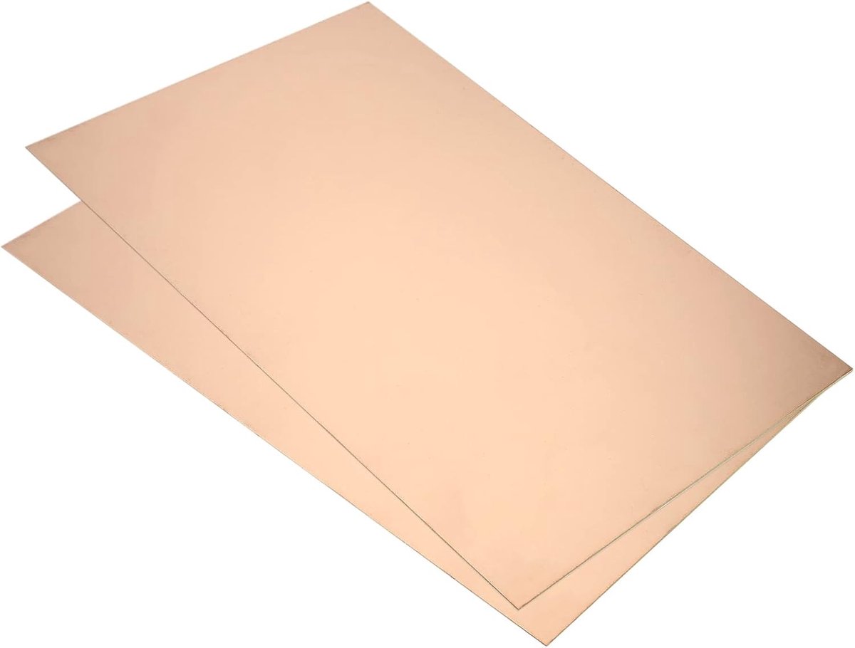 FR4 enkelzijdig koper bekleed, 2 Pack 300 x 200 x 1.2mm PCB Gelamineerde Printplaat