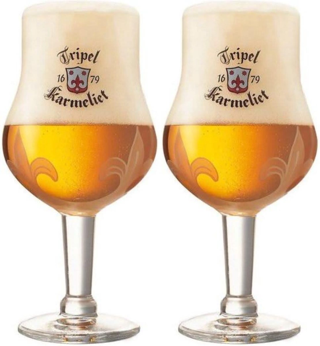 Bierglazen 33 cl - 2 stuks - officiële merken - perfect voor bierliefhebbers - SnelShoppen