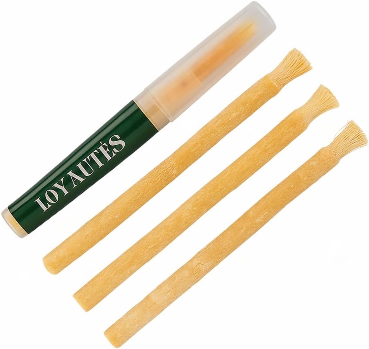 SnelShoppen - Miswak Siwak Tandborstel 3 Stuks met Houder - Natuurlijke Tandverzorging zonder Tandpasta - Gezonde Gummen - Wittere Tanden - Frisse Ade