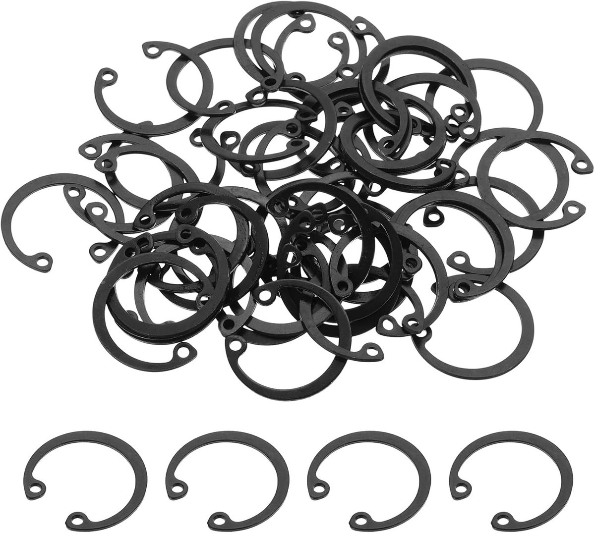50 stuks binnenborgringen 22 mm C-clip borgring 65 mangaanstaal binnenborgring circlip borgring voor auto groefbouten
