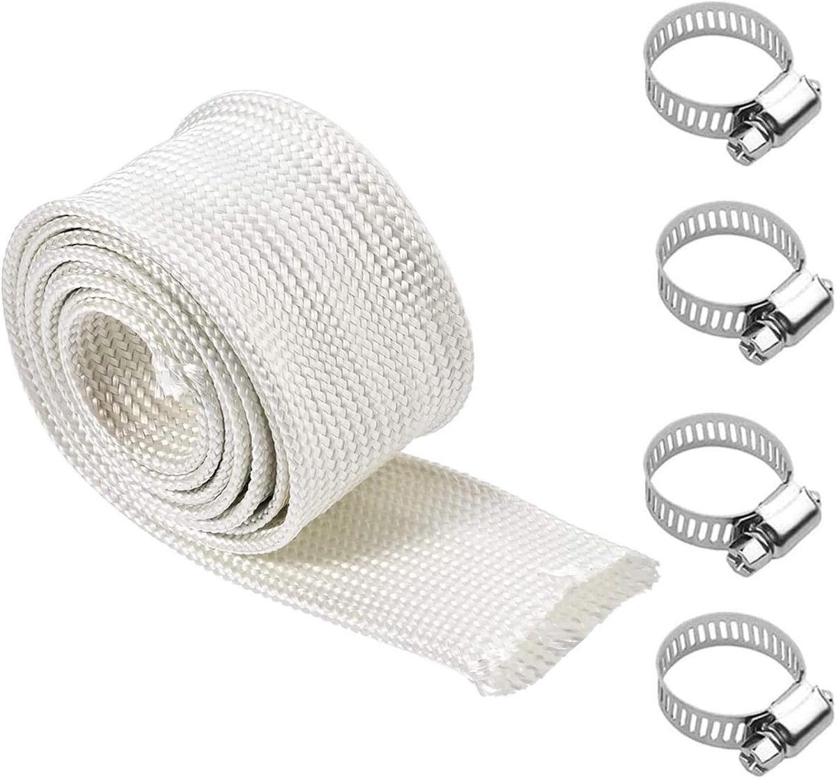 Gasdarm 25 mm - Titanium Warmtebescherming - Tot 1200 °C - Ideaal voor noodgenerator - ShopVlot