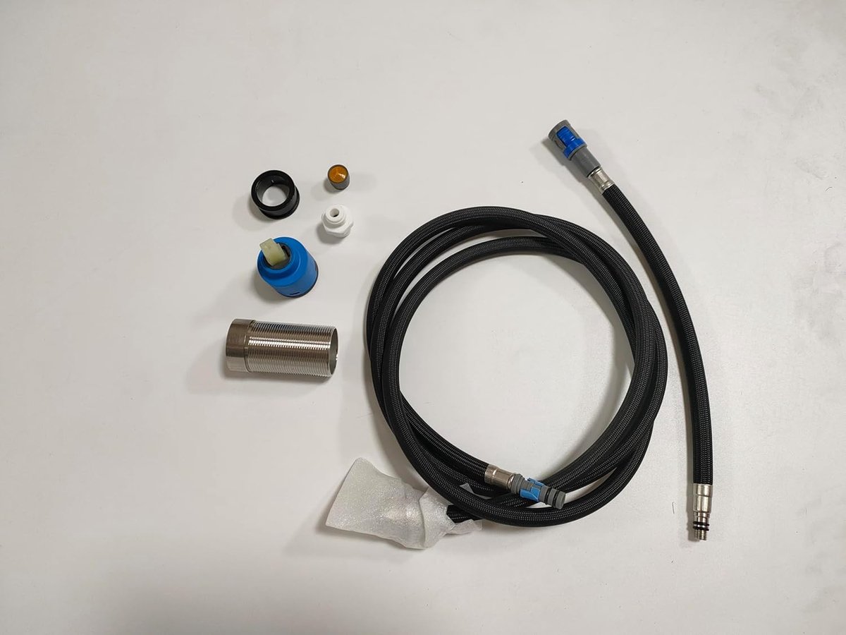 Vervangingsaccessoires set - uitrekbare slang - keramische cartridge - ideaal voor keukenkranen - ShopVlot