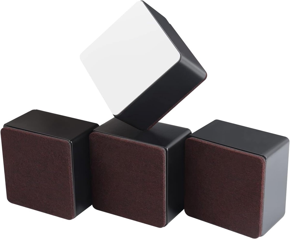 Meubelverhoger 5 cm - Stalen bedverhoger - 4-pack - Verhoogt meubels voor extra ruimte - ShopVlot