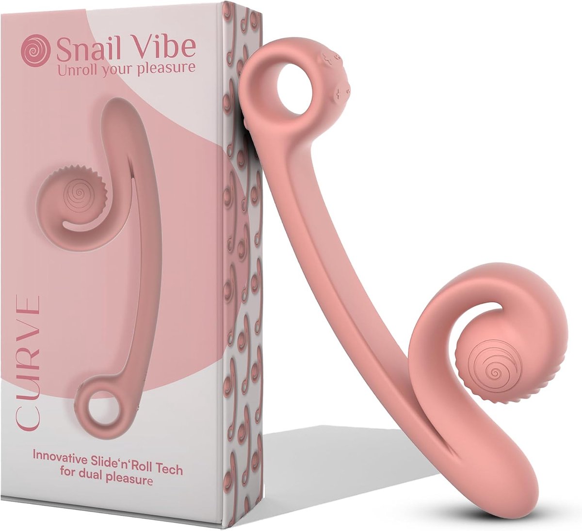 Vibrator 12 cm - Dual effect - Peachy pink - Voor dubbele stimulatie - ShopVlot