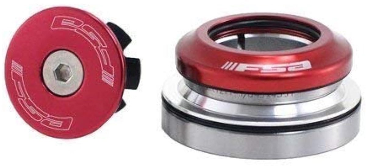 FSA hoofdset 1-1/8 inch - geïntegreerd - aluminium bovenkap - voor duurzame fietscomponenten - ShopVlot