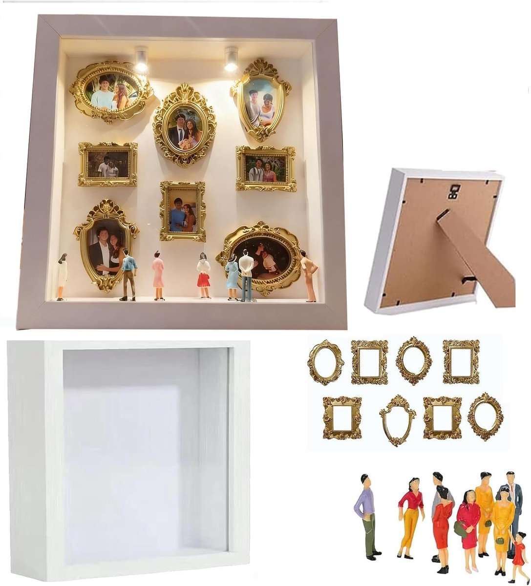 Diy mini museum silhouet box - creatief ontwerp - uniek decor - perfect voor verzamelaars - ShopVlot