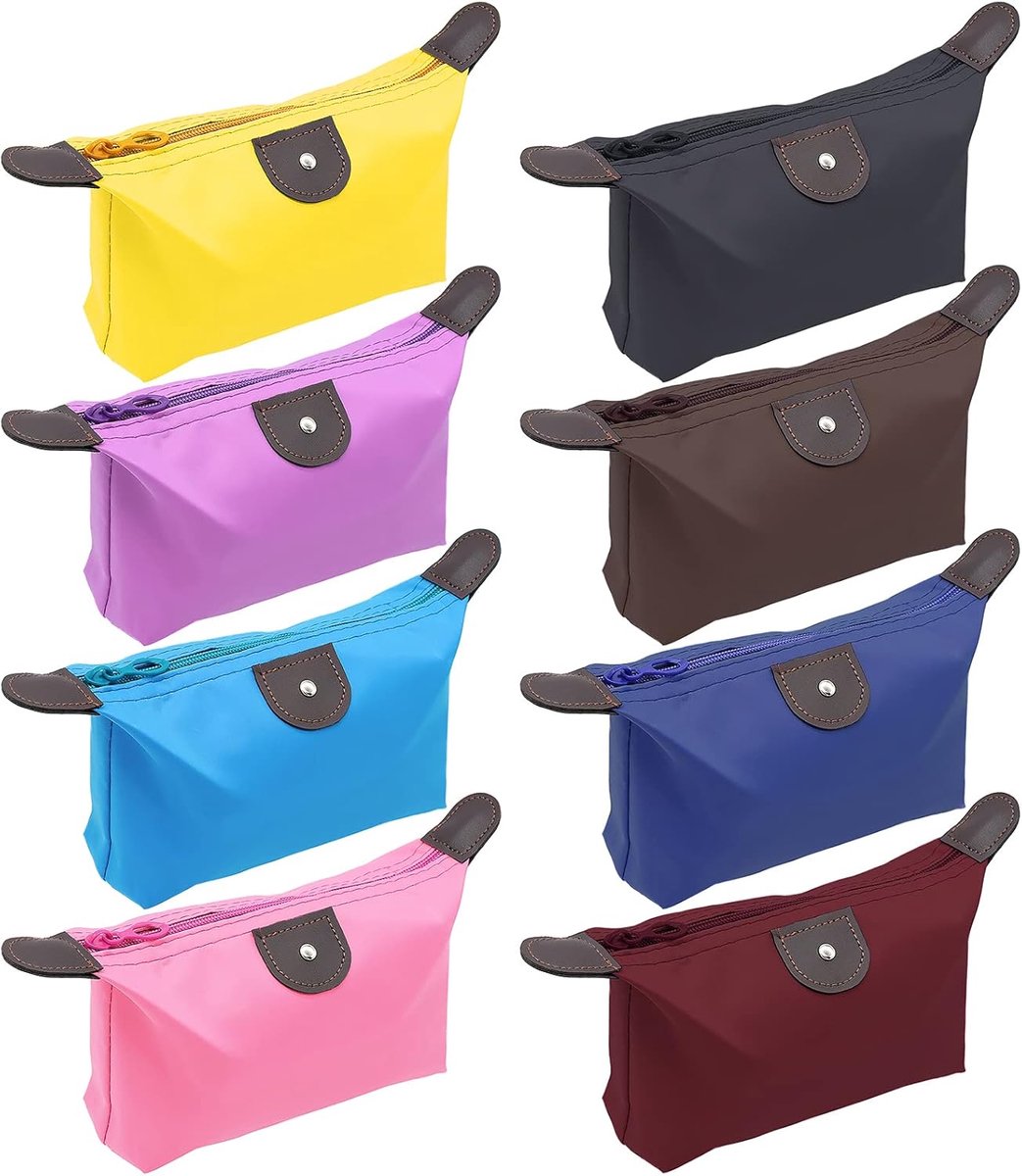 Make-up tas 17 x 11 x 6 cm - waterdicht nylon - 8 kleuren - ideaal voor reizen - ShopVlot