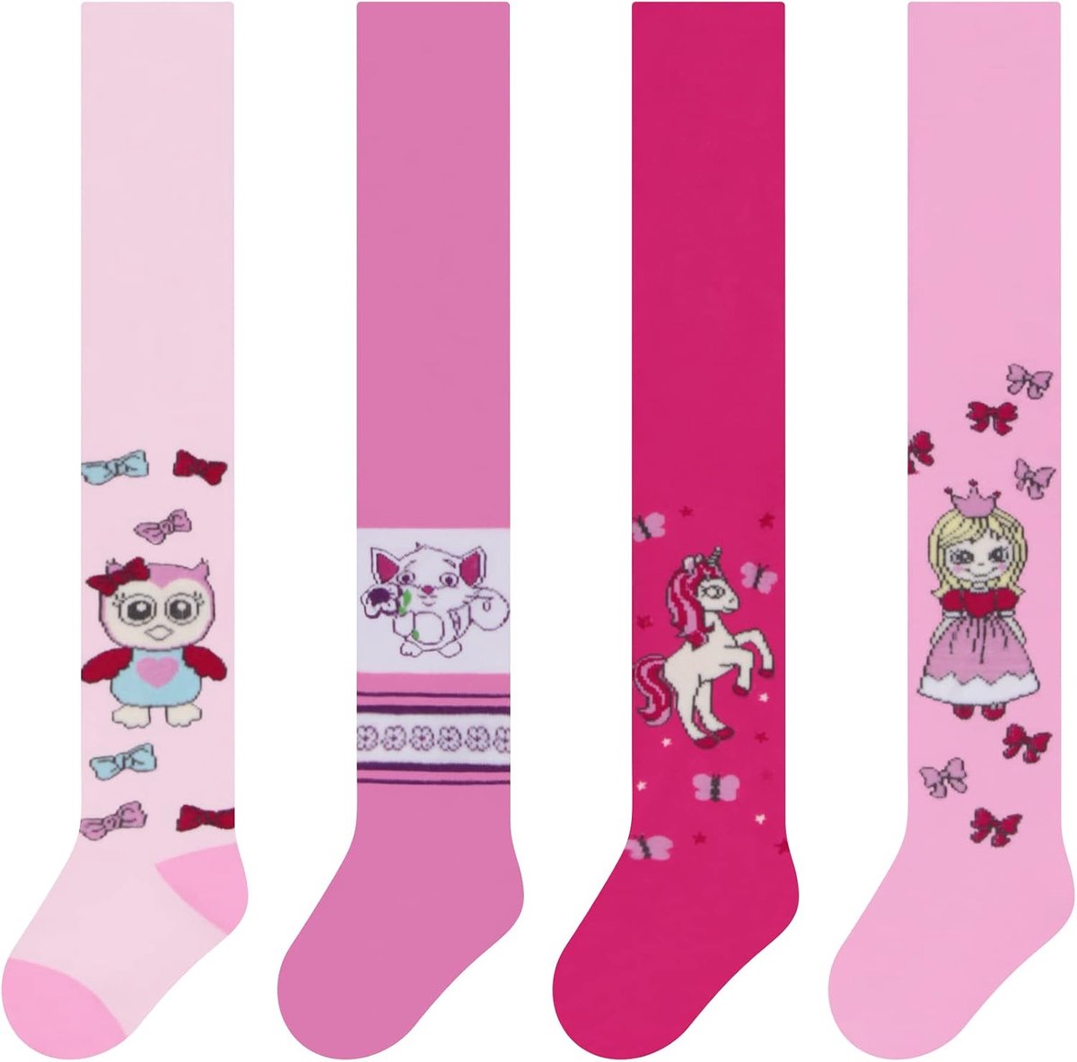 Thermoleggings voor meisjes 80/86 cm - katoen - verschillende patronen - houdt warm in de winter - ShopVlot