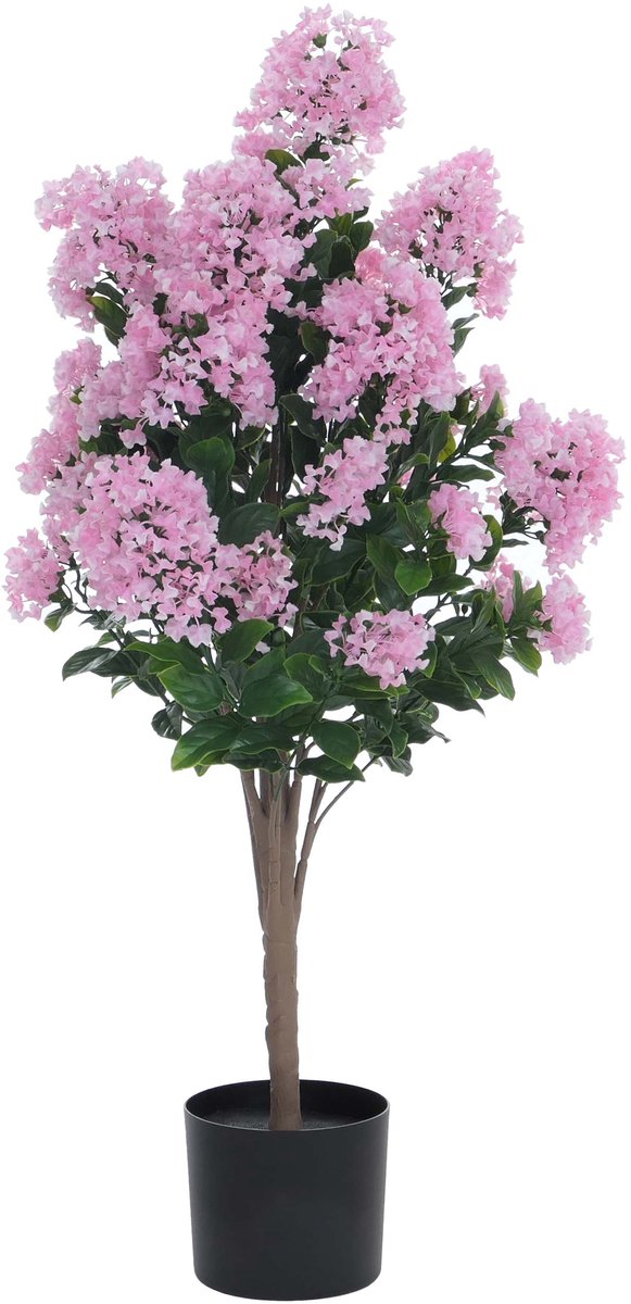MCW Kunstsering MCW-Q87, kunstsering decoratieplant, kunstboom, kunstplant, voor buiten, polyethyleen, 95x40x40 cm ~ roze