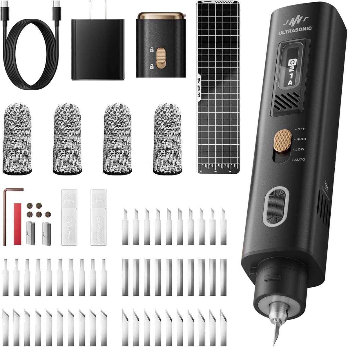 Ultrasone snijder 2-in-1 - 35 W handheld apparaat - multifunctioneel snijden - ideaal voor doe-het-zelf projecten - ShopVlot