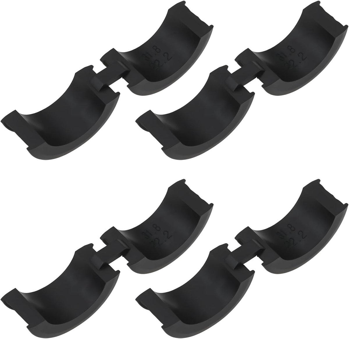 Bicycle handlebar disc 3.2cm naar 2.2cm - 4 stuks - flexibele montage - geschikt voor fiets - ShopVlot