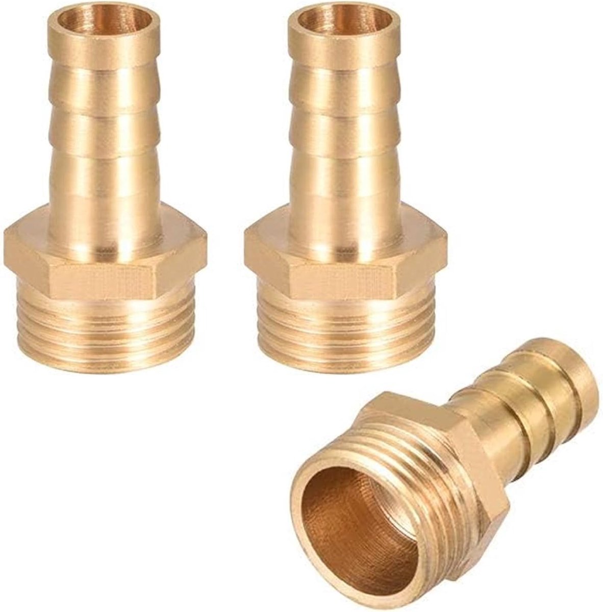 Hose nipple connector 3/8 inch - messing - G3/8 buitendraad - voor betrouwbare verbinding - ShopVlot
