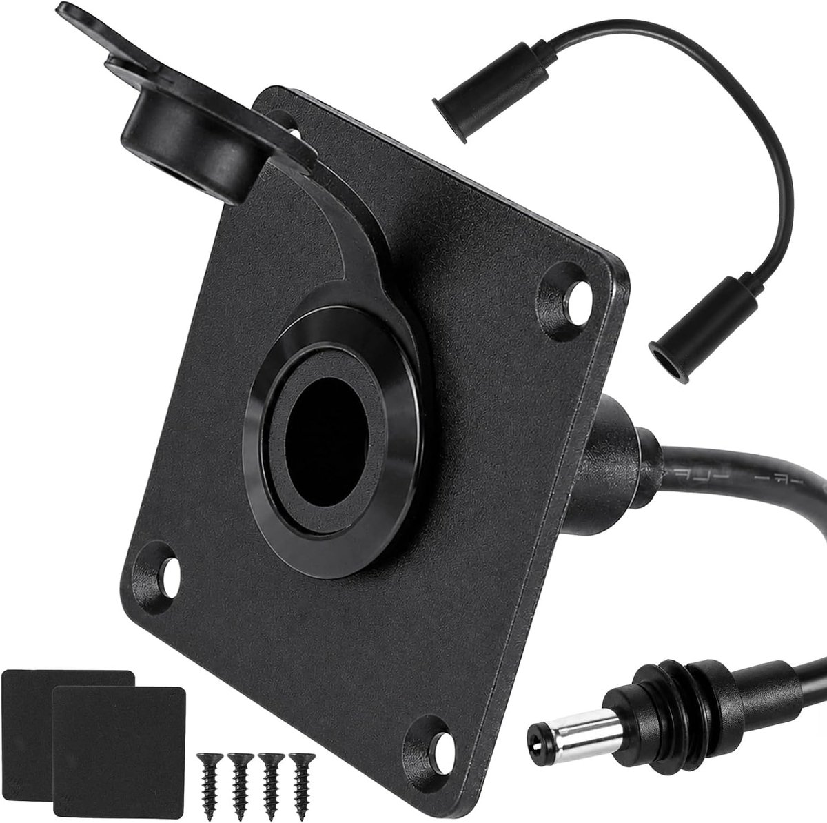 Waterdichte Kabeldoorvoer Kit - DC 5.5 x 2.1 Aluminium - Betrouwbaar voor Buiten - Ideaal voor Camper en Boot - ShopVlot