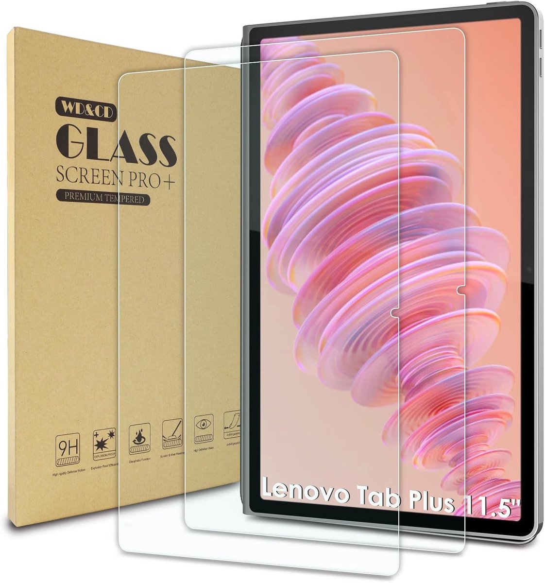 Screenprotector 11,5 inch - 2,5D gehard glas - anti-kras - krasbestendige bescherming voor Lenovo Tab Plus - ShopVlot