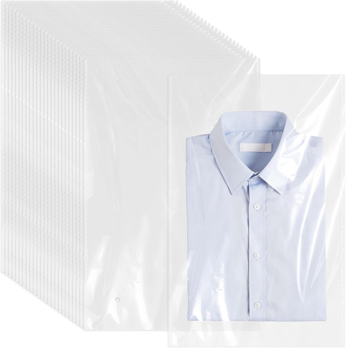 Cellofaanzakjes 26 x 40 cm - Helder - Zelfklevend - Perfect voor kleding en geschenken - ShopVlot