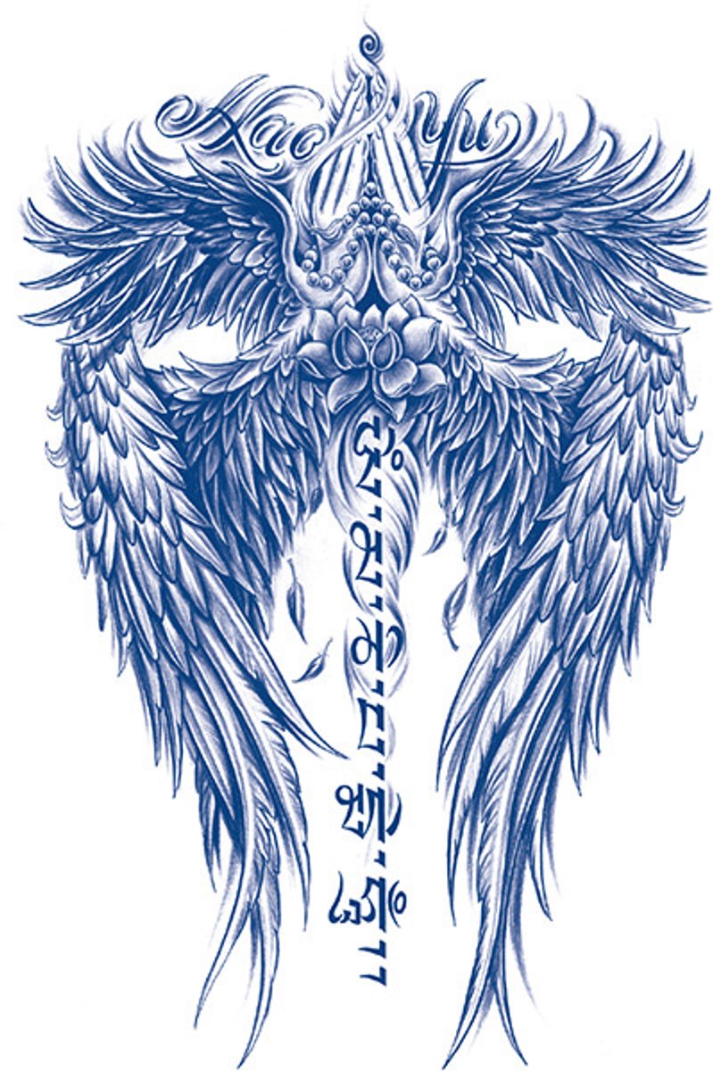 Tijdelijke tattoo Engel 2 weken
