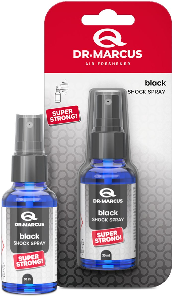 Dr. Marcus – SHOCK SPRAY – Zwarte luchtverfrisser 1 Stuks [DRM07948]