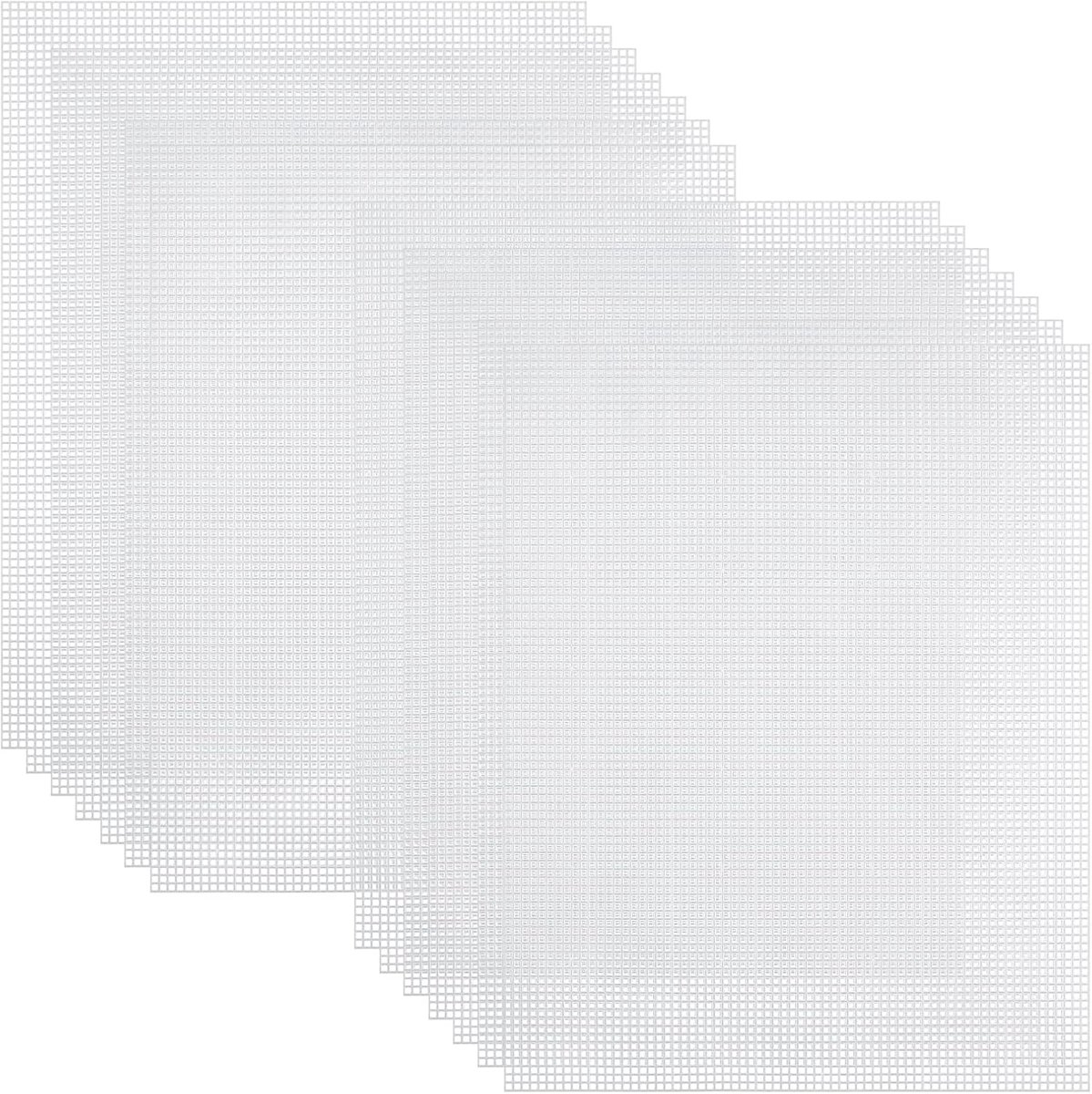 Canvas plastic 14 stuks - 7 gaatjes per inch - waterdicht en duurzaam - ideaal voor handwerken - ShopVlot