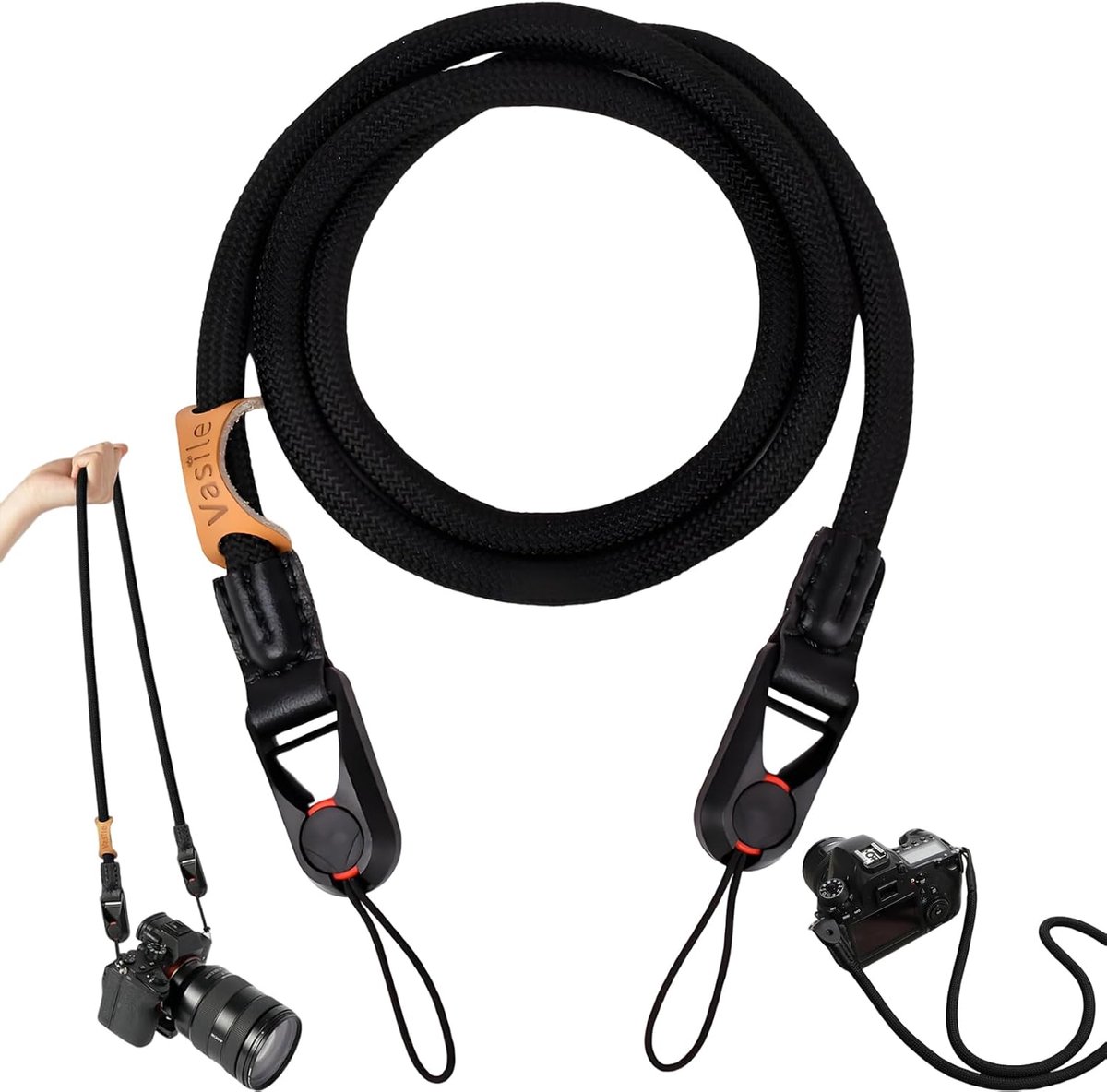 Camera Strap 120 cm - Snelle Ontgrendeling - Verstelbare Schouderband - SnelShoppen