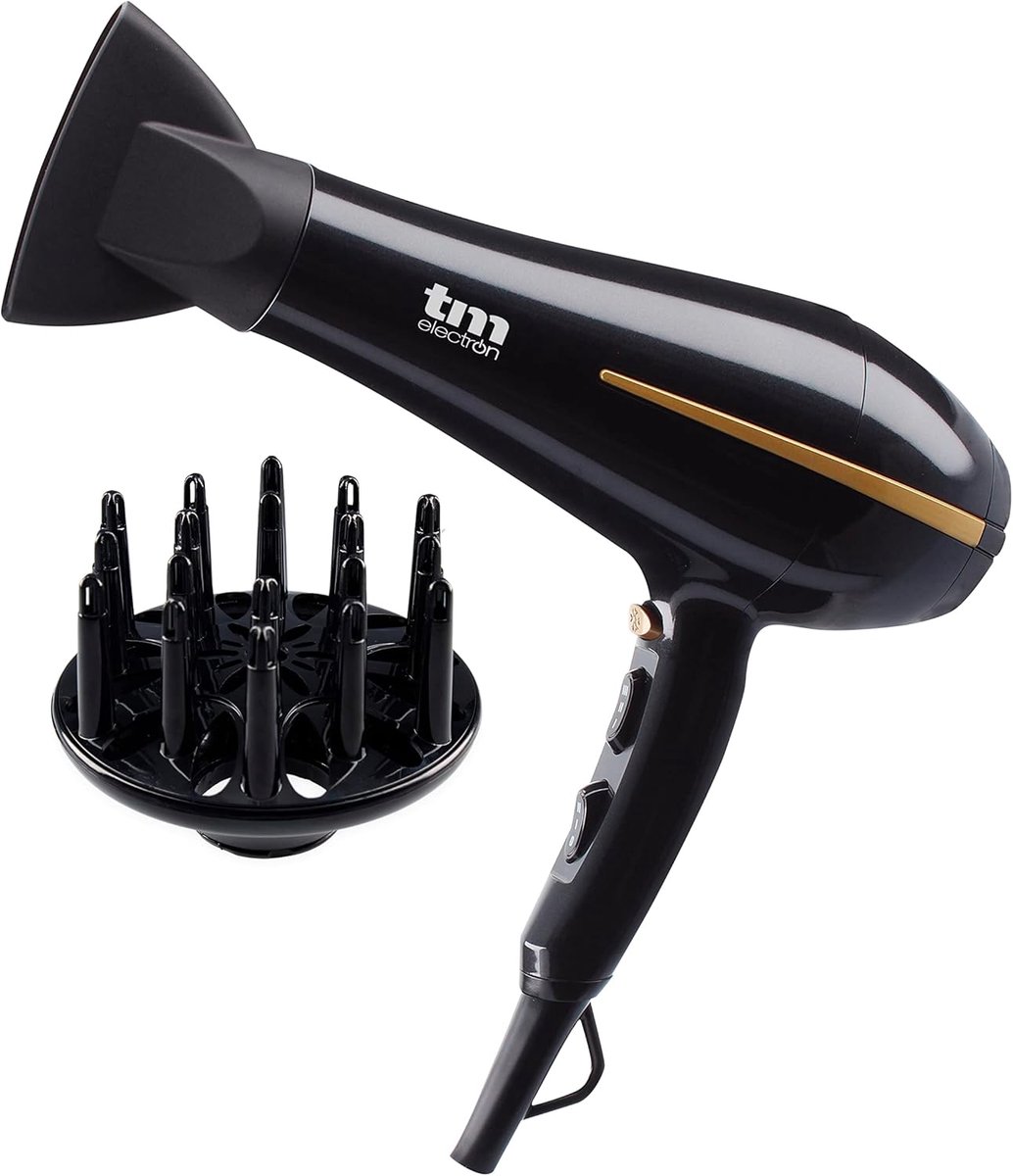 Haarföhn 2000 W - Professionele haardroger met ionfunctie - 3 warmtestanden en 2 snelheden - SnelShoppen