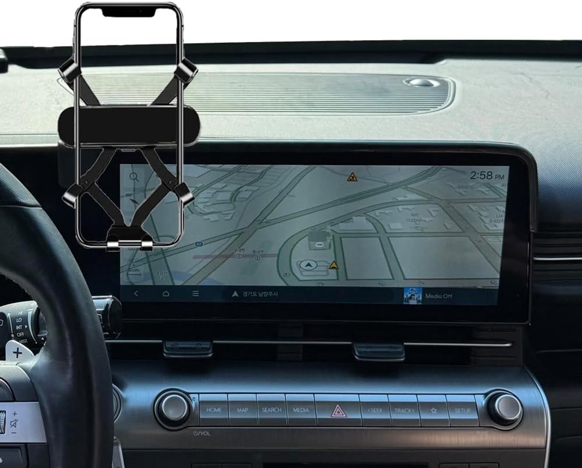 Mobiel houder voor Hyundai Kona SX2 2024-2025 - Upgrade basis - Verbeterde zichtbaarheid - Eenvoudige installatie - ShopVlot