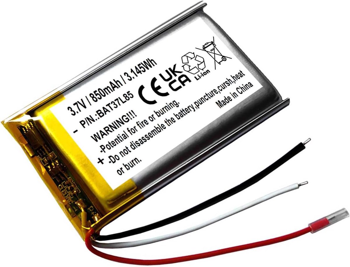 Vervangende batterij 850mAh 3.7V - Lithium polymeer - Geschikt voor RIG 700 headset - Verleng je speelduur - ShopVlot