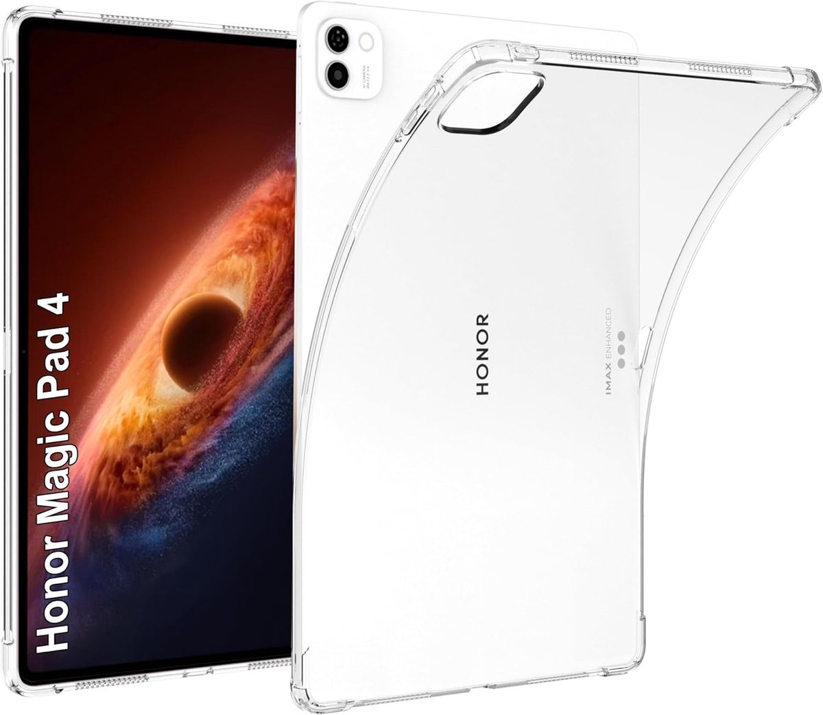 Tablet hoes Honor Magic Pad 4 - ultra transparant - schokbestendig - perfecte pasvorm - ShopVlot