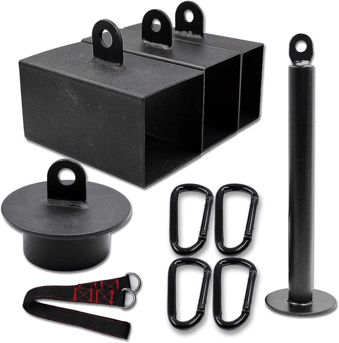 Squeeze blok set met laadpin - metaalkleur - 4-in-1 set - versterk je grip en kracht - ShopVlot