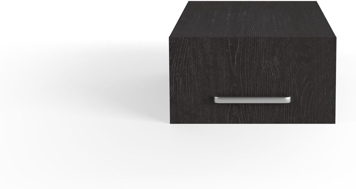 Opbergkast bovenkast 700x450x240 mm - Zwart - Stijlvol en ruimtebesparend - Extra opbergruimte voor wasmiddelen - ShopVlot