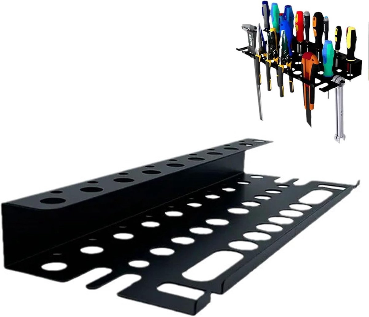 SnelShoppen - Tangenhouder Wandhouder Wandgemonteerde Gereedschapsorganizer Stalen Organizer voor Schroevendraaiers en Tangen 40 cm Werkplaats Schuur