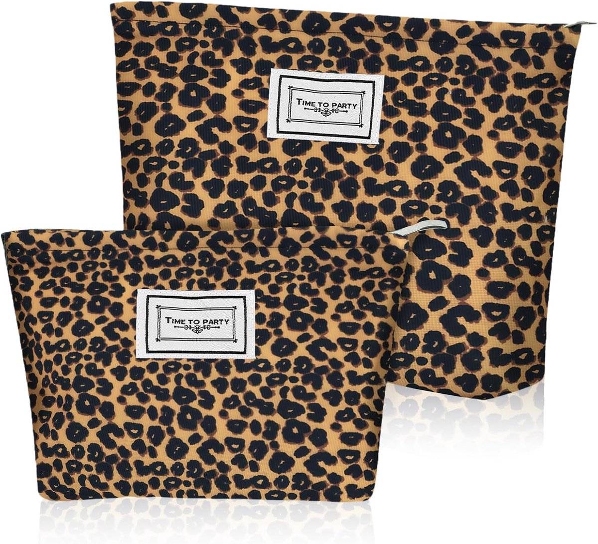 Toilettas voor op reis, 2 stuks, make-uptas, cosmeticatas voor dames, meisjes, Nr. 9 Bruin