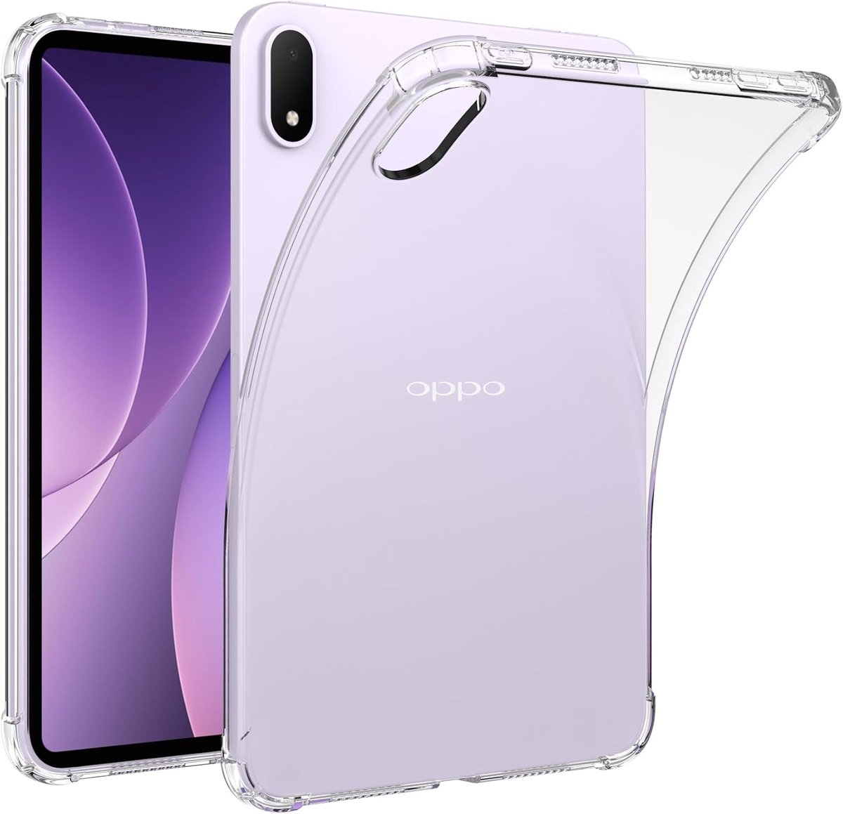 Tablethoes Oppo Pad Mini 8.8 - Zachte TPU-achterkant - Transparant - Ultradun ontwerp met airbagbescherming - ShopVlot