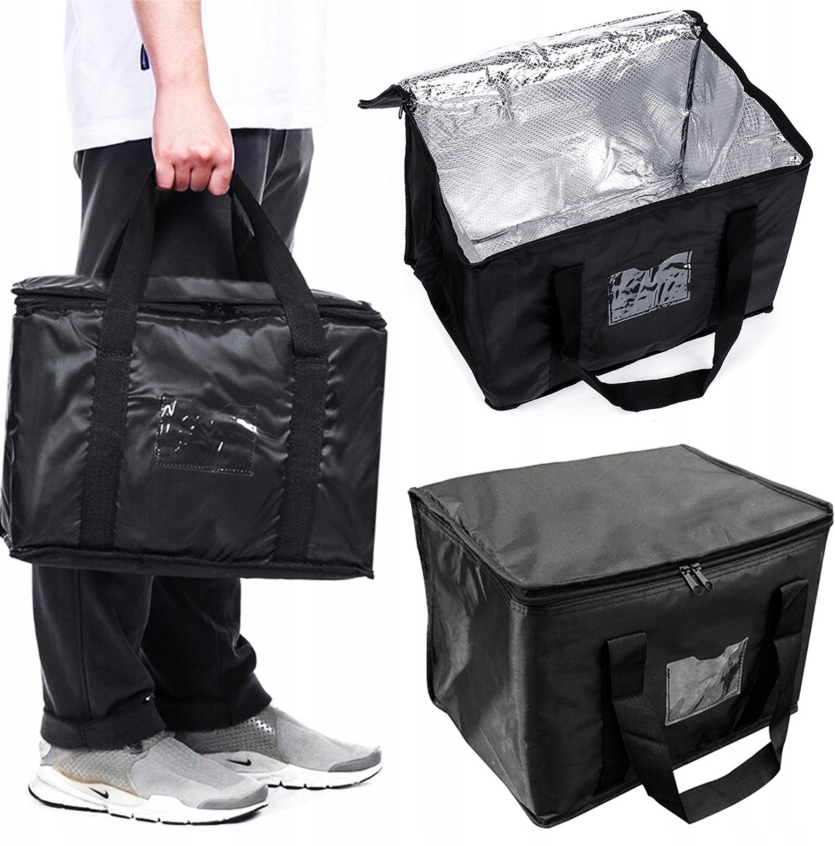 Waterdichte Thermotas 28L - Zwarte Koeltas voor Strand & Picknick