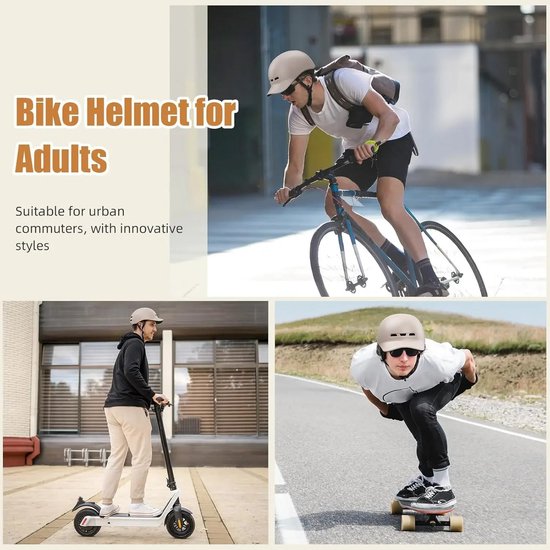 House Of Atelier- Fietshelm - Stadsfiets Helm - Sport Helm - Fietsbeschermhelm - Volwassenen - Baseballcap-stijl — afbeelding 2