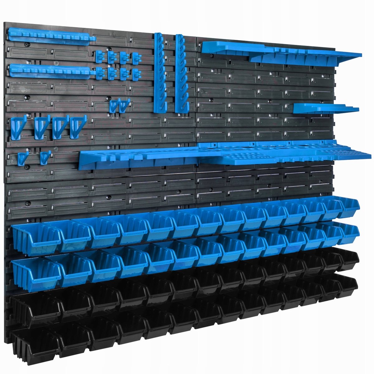 Werkplaatsgereedschapbord 115x78cm met 56 Bakken en Houders