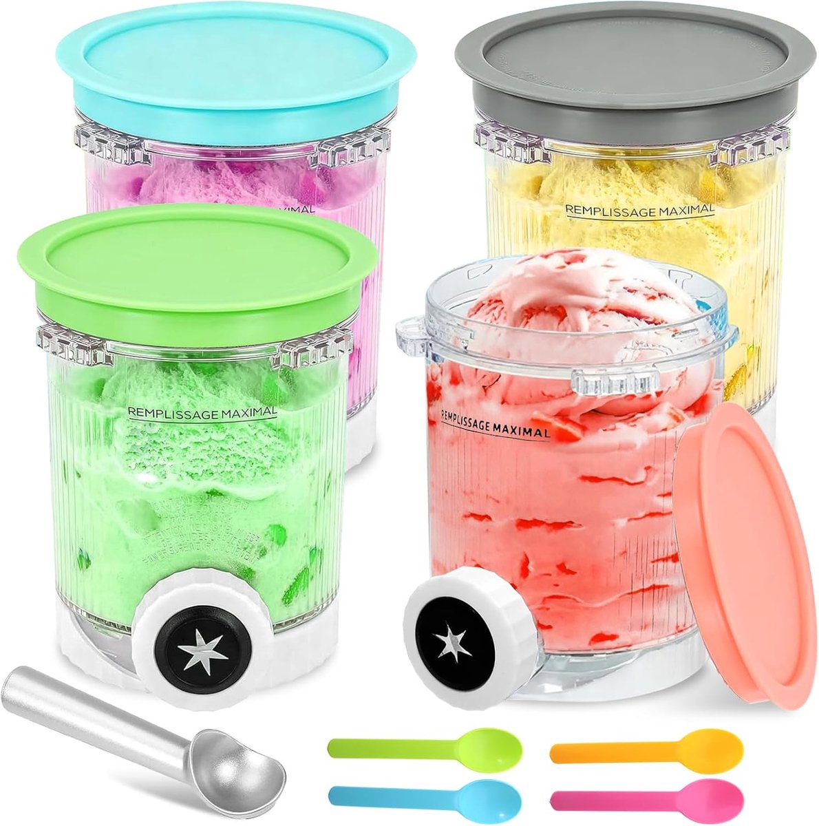 Container voor Ninja Swirl - 4 Stuks - Handig voor opslag - Ideaal voor creatief gebruik - ShopVlot