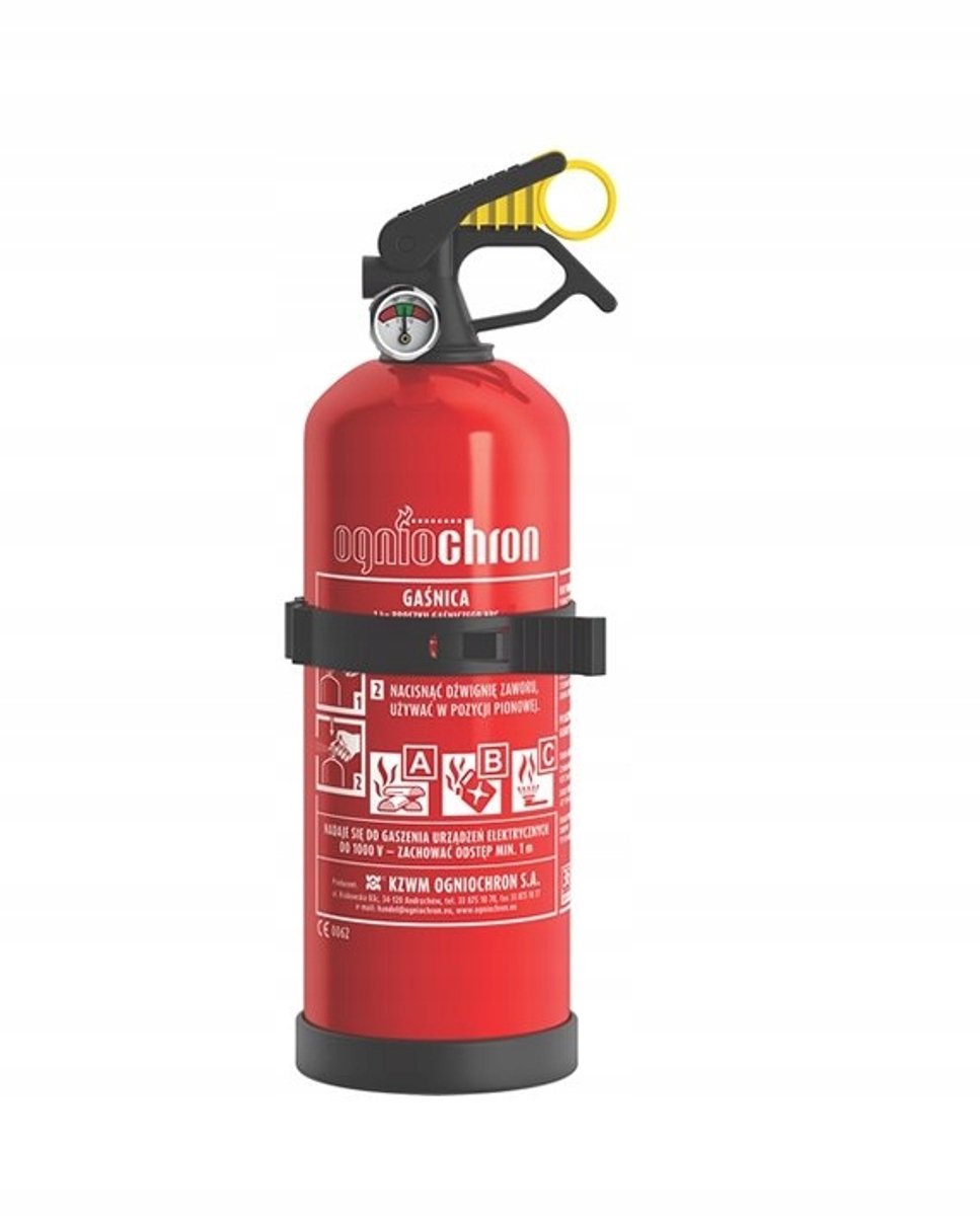 Merkloze Brandblusser Auto 1kg ABC met Ophangbeugel