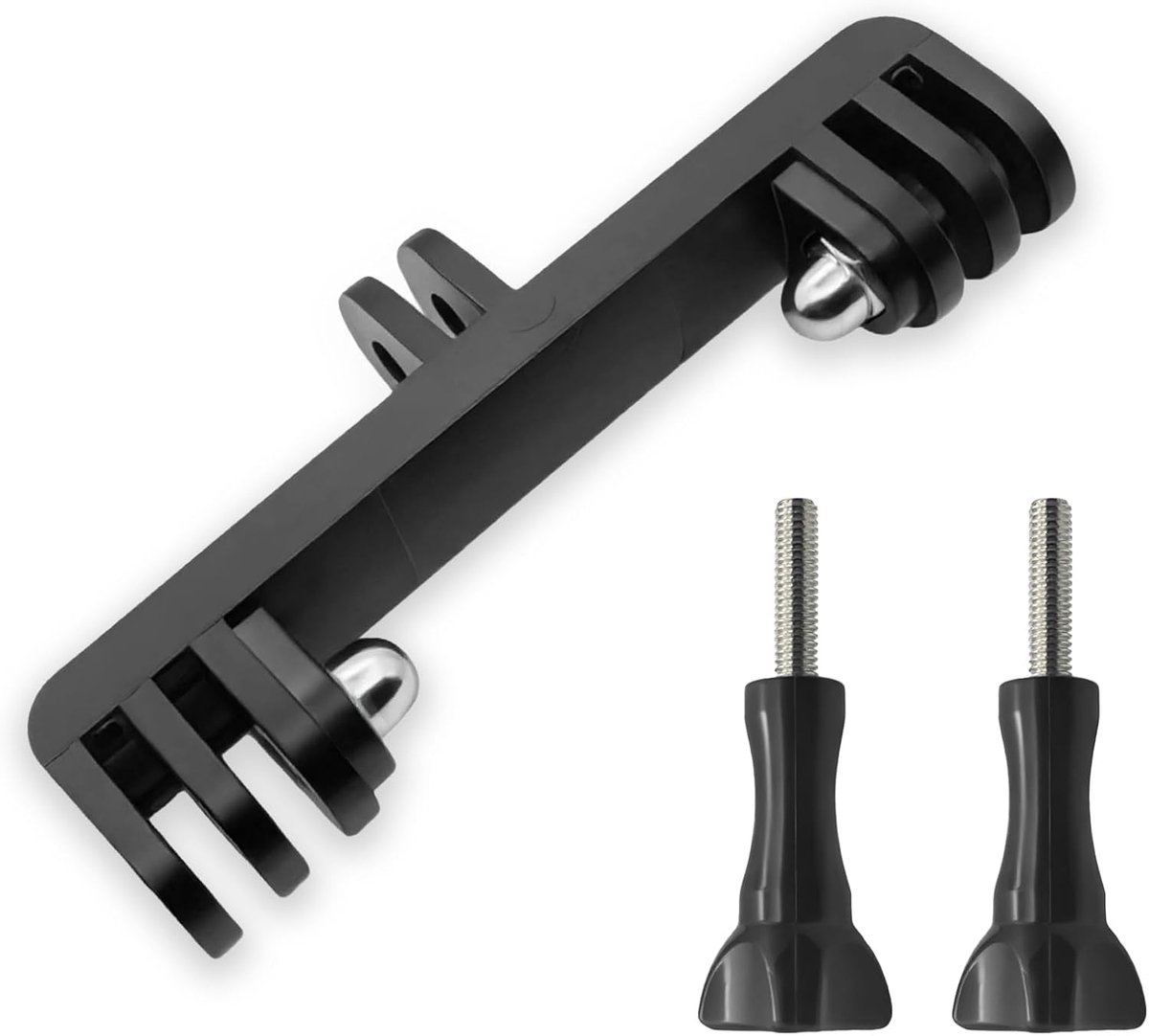 Dual Sports Camera Mount voor 2 apparaten - Lichtgewicht en duurzaam - Geschikt voor vloggers en fotografen - ShopVlot
