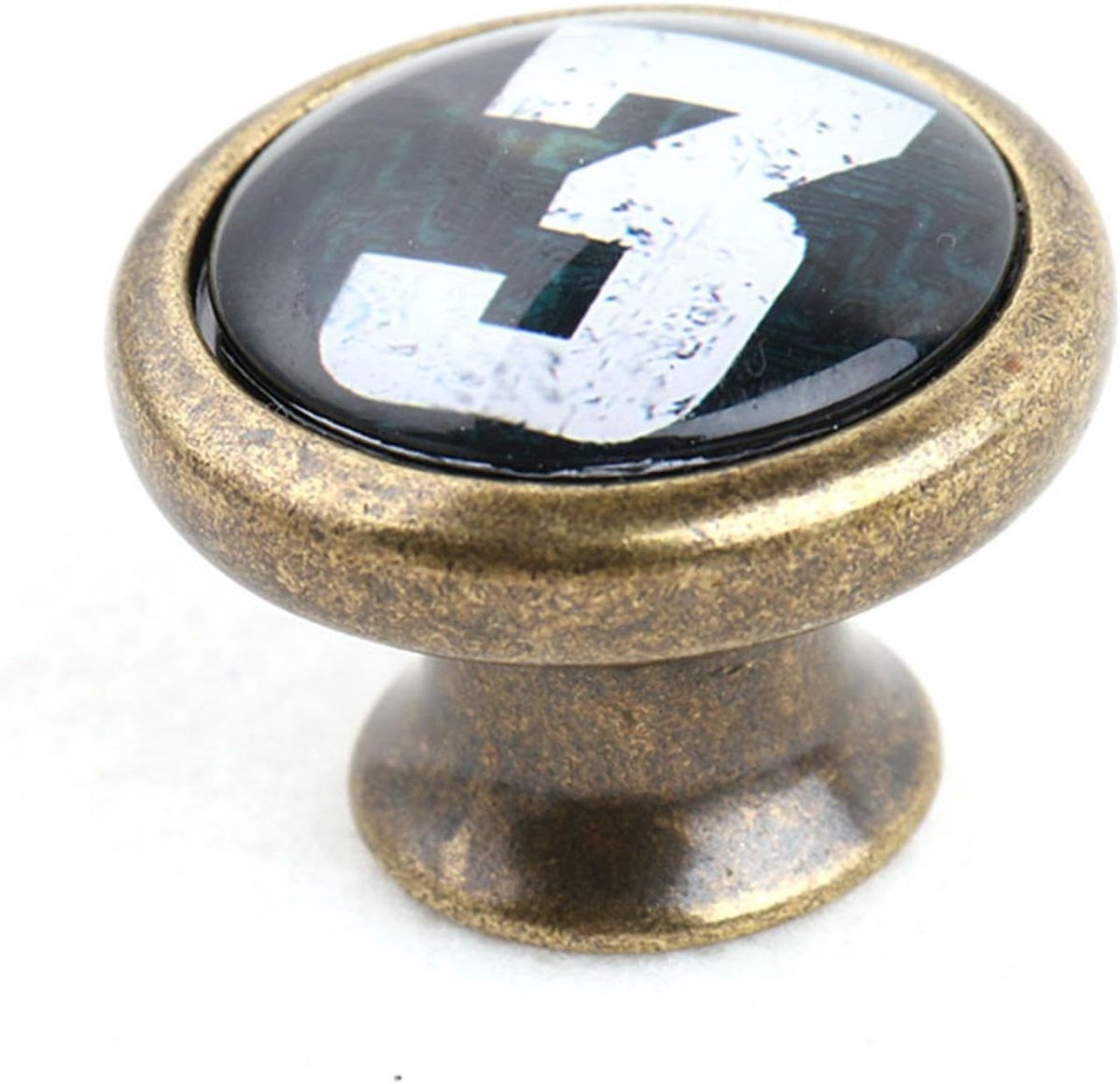 Knop voor kasten en lades - vintage messing - nummer 3 - ideaal voor interieurdecoratie - ShopVlot