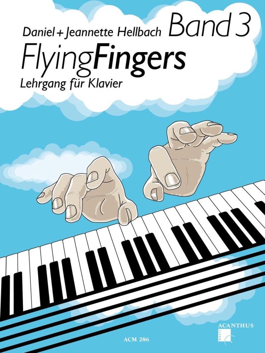 Piano lesboek Flying Fingers Band 3 - Compleet leerboek - Geschikt voor beginners - Speel met plezier - ShopVlot