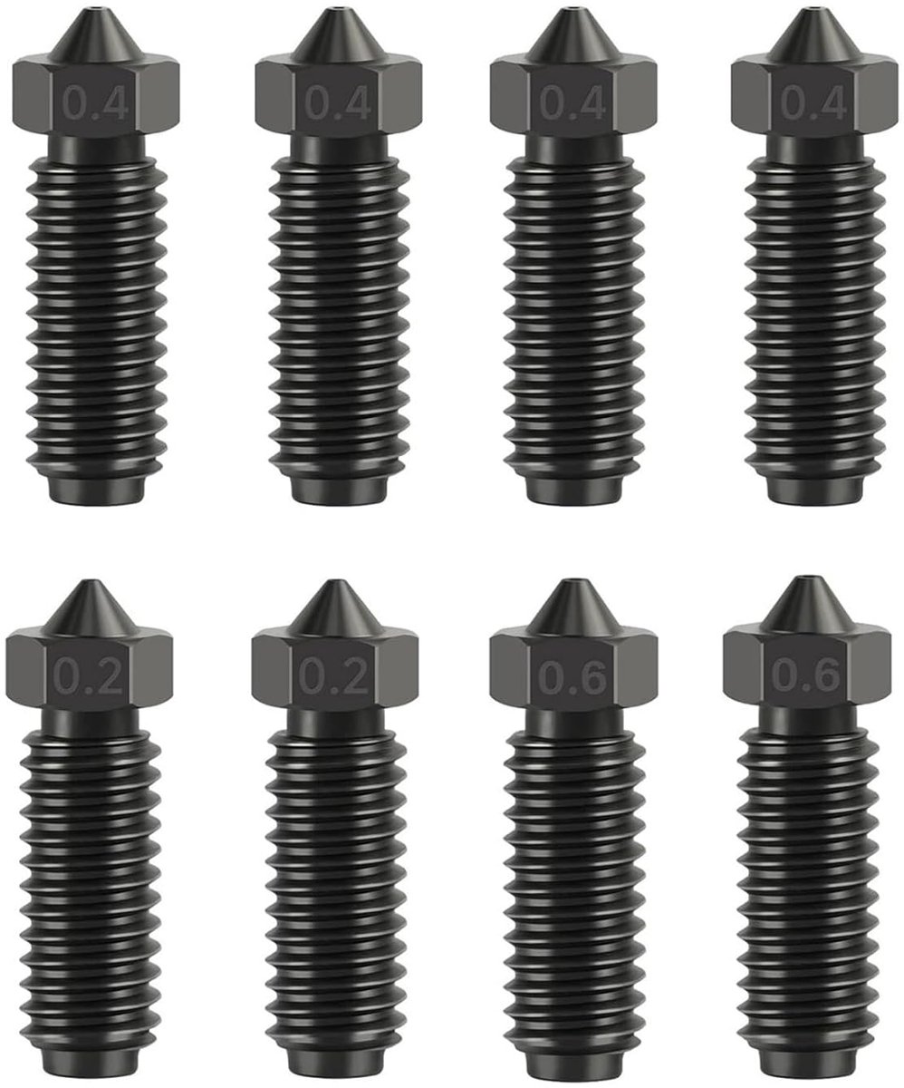 Hardened Steel Nozzle Set - 0.2/0.4/0.6mm - Voor Anycubic Kobra 3D Printers - Verhoog de printkwaliteit - ShopVlot
