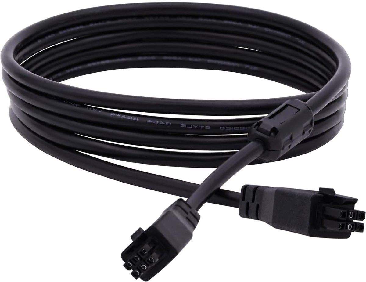 AMS HUB verlengkabel 2 meter - 6-polige 22AWG koper - magnetische ringfilter - voor Bambu Lab 3D-printers - ShopVlot