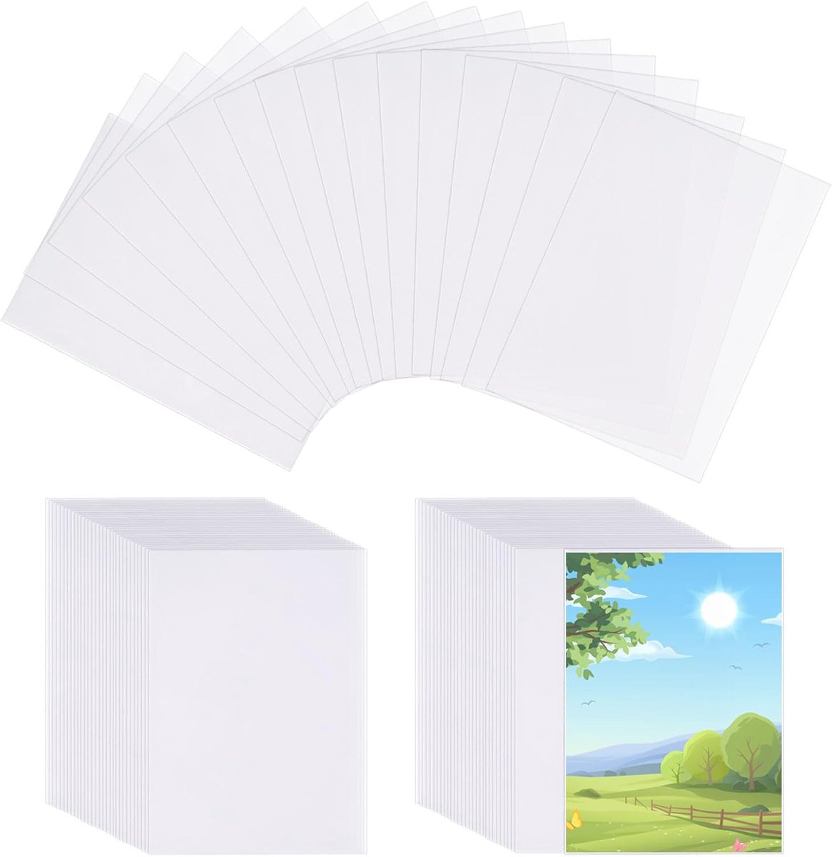Sleeves, 6,4 x 9 cm, verzamelkaartenhoezen, waterdichte kaartenhoezen, transparante kaartenhoezen, kaartensleeves voor Kpop fotokaarten, kaarten enz.