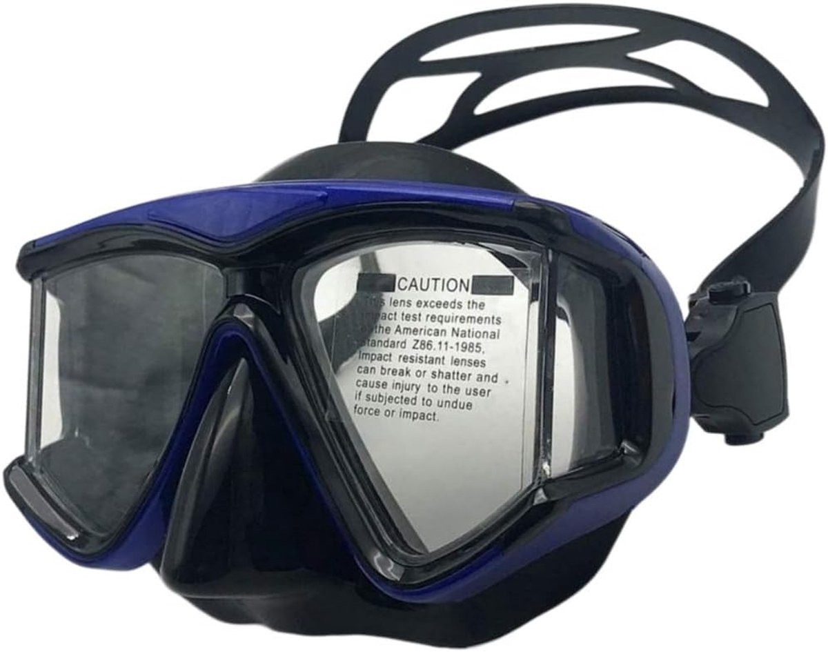 Bijziend duikmasker met dioptrieën, breed zicht, harslenzen, duikbril, snorkelmasker, snorkelbril, zwembril voor volwassenen en kinderen, bijziendheid