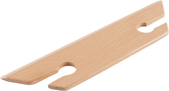 Houten Weefspoel - Spoel voor Weven - Handwerk Projecten - Afgeschuinde Randen - 17 x 44 x 13 cm - Houtnerf — afbeelding 5