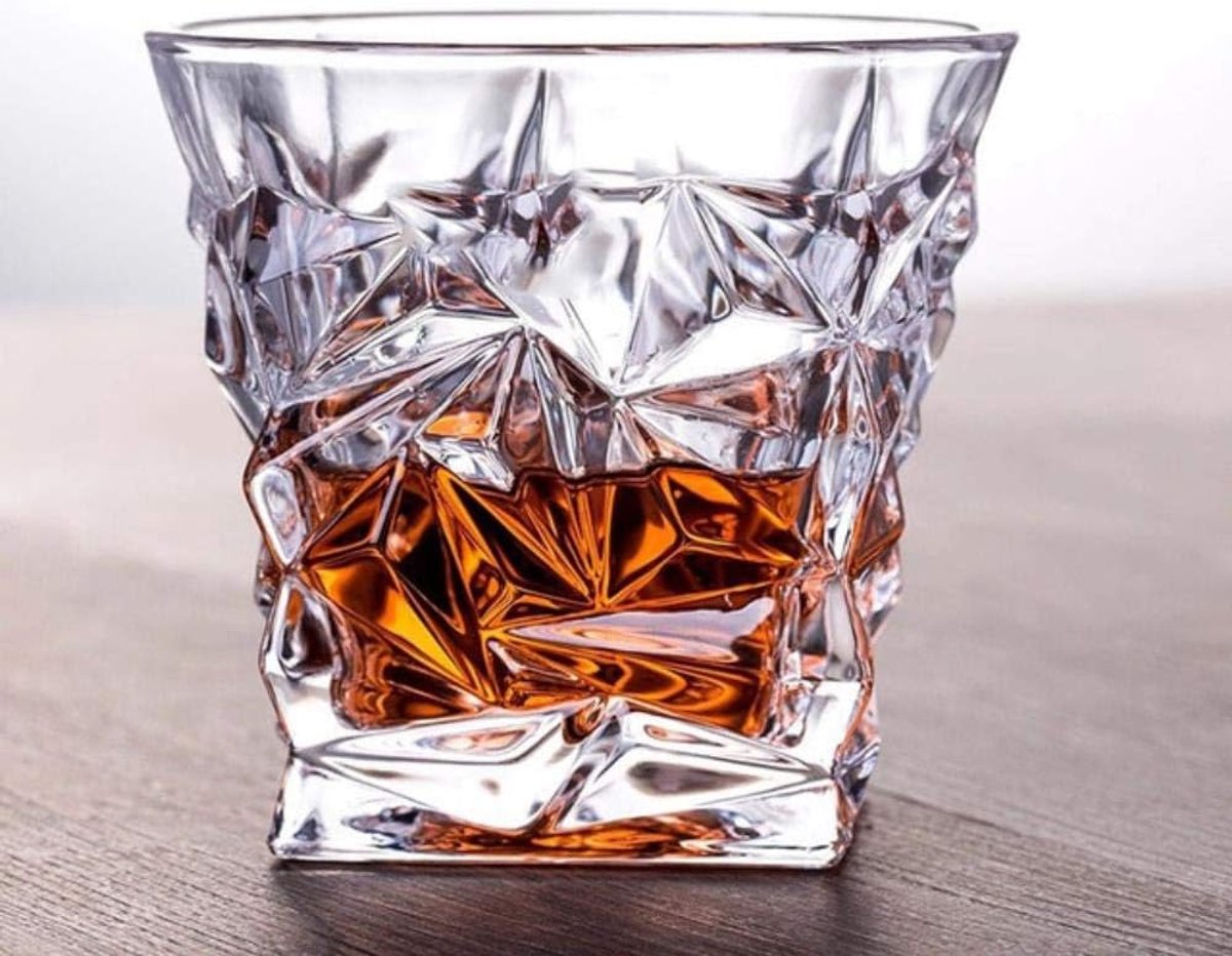 Carving Flower Craft Whisky Wodka Glas Borrelglas Tumbler Cup Huishoudelijke beker Wijnglas Bar Gereedschap Whiskyglas, Helder